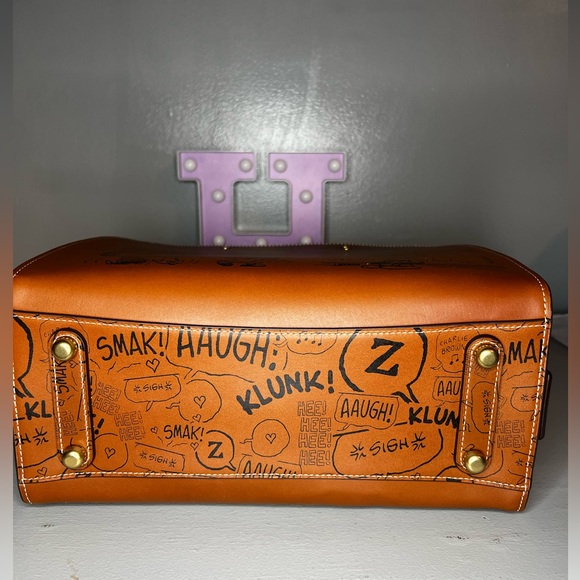 Coach X Peanuts Rogue Bag With Newspaper Print - Picture 9 of 16